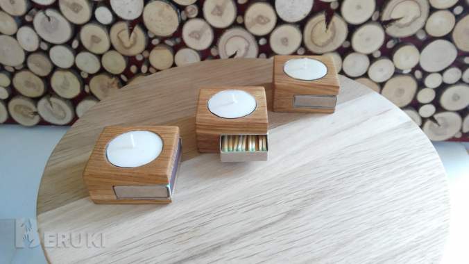 Подсвечники деревянные дуб 0