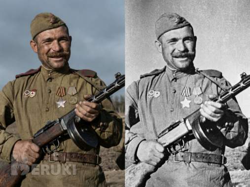 Нейрофото видео колоризация восстановление старых фото инфографика баннеры 3