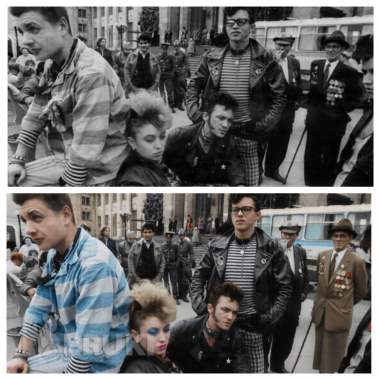 Нейрофото видео колоризация восстановление старых фото инфографика баннеры 6