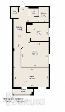 Продажа 2- комнатной квартиры в микр-не зеленый луг 10