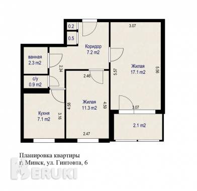 Продается 2-комнатная квартира с ремонтом, метро уручье 22