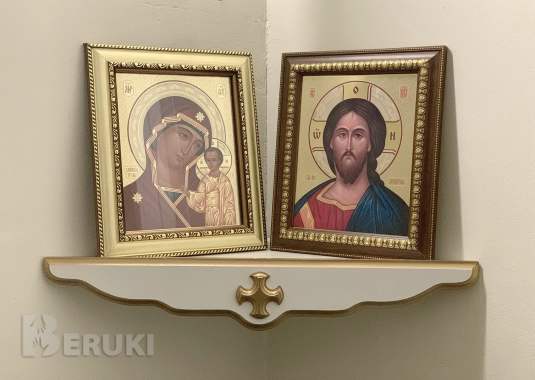 Полка для икон угловая сд 3