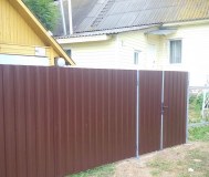 Заборы из металлопрофиля под ключ