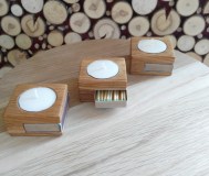 Подсвечники деревянные дуб