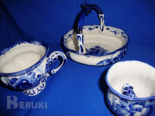 Чайно-кофейный набор гжель 0