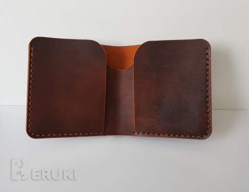 Минималистичный кожаный кошелёк. 1