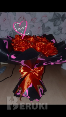 Букеты из лент 0