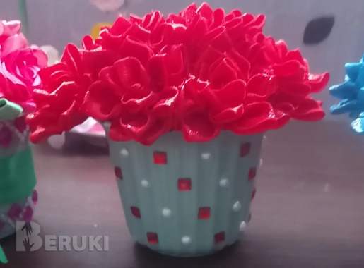 Букеты из лент 4