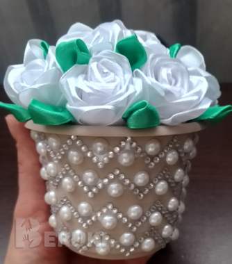 Букеты из лент 5