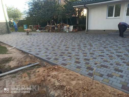 Укладка тротуарной плитки в сморгони 5