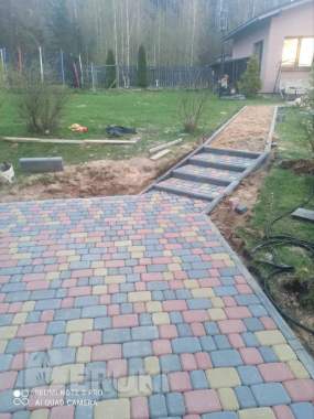 Укладка тротуарной плитки в сморгони 9