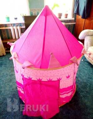 Детская игровая палатка замок принцессы шатёр розо 0