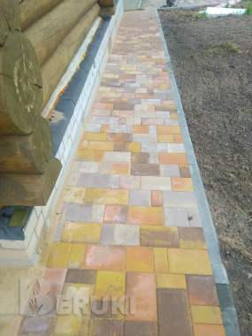 Укладка тротуарной плитки 1
