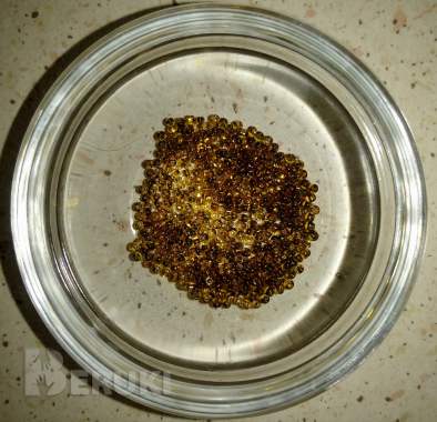 Бисер золотой 50 гр чехия