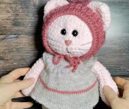 Игрушки в подарок, котёнок, котята, плюш