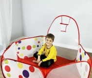 Детский сухой бассейн 100 шаров манеж с кольцом