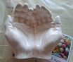 Ладони, новые, ручная работа из гипса в форме рук + ароматное мыло