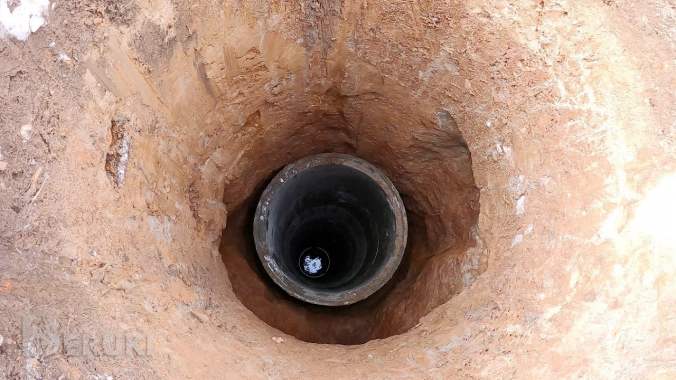 Копка колодцев, колодец, чистка колодца. Канализация 7