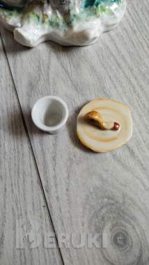 Фарфоровая статуэтка «мишки сладкоежки» 7