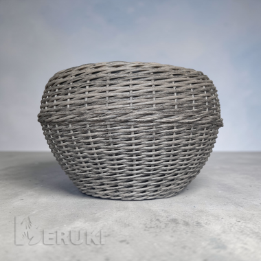 Кашпо для цветов из полиротанга. 0