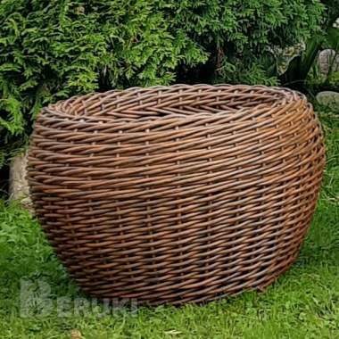 Кашпо для цветов из полиротанга. 12