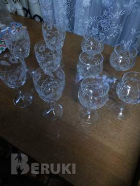 Хрустальные фужеры. 0