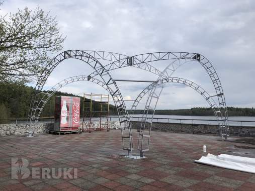 Шатер каркасный 8х8 метров 2