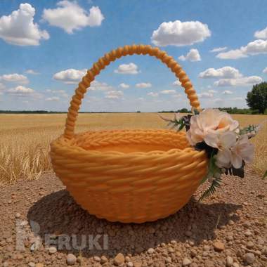 Кашпо для цветов из полиротанга. 2