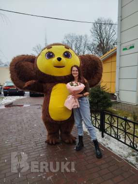 Чебурашка на день рождения, ростовая кукла чебурашка 2