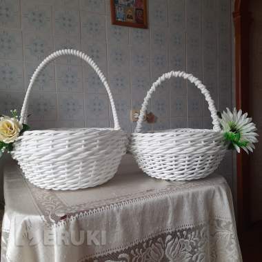 Корзиночки пасхальные из экоротанга 3,4,5,6л 5