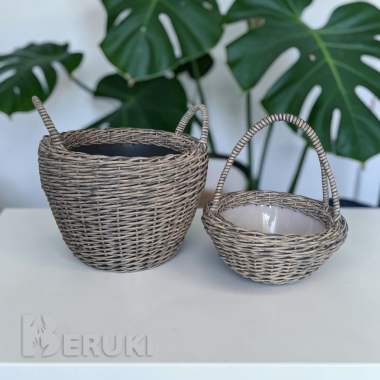 Корзиночки пасхальные из экоротанга 3,4,5,6л 6