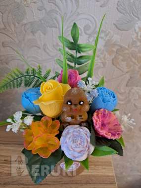 Букеты из мыльных цветов на подарок 2