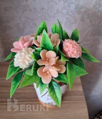 Букеты из мыльных цветов на подарок 4