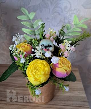 Букеты из мыльных цветов на подарок 5