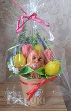 Букеты из мыльных цветов на подарок 7