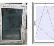 Окно пвх, с поворотно-откидной створкой
