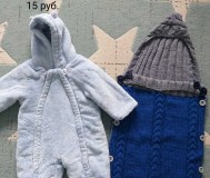 Комбинезон и конверт вязаный