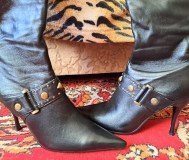 Сапоги-батфорты демисезонные женские р. 37 на каблуке, б. У