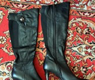 Сапоги осенние женские р. 38 на каблуке, б. У