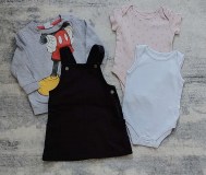 9-12 мес одежда для девочки: боди,сарафан,свитшот