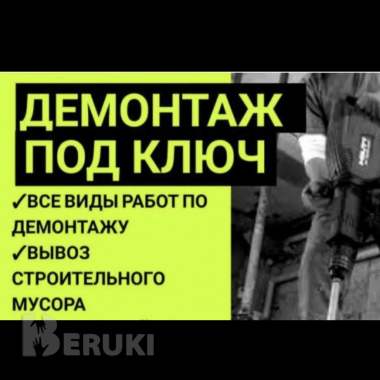 Все виды демонтажных работ качественно и быстро