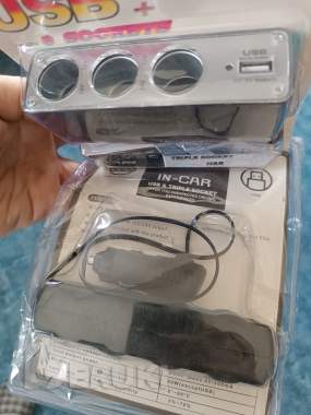 Разветвитель прикуривателя usb 4 в 1 автомобильный 0