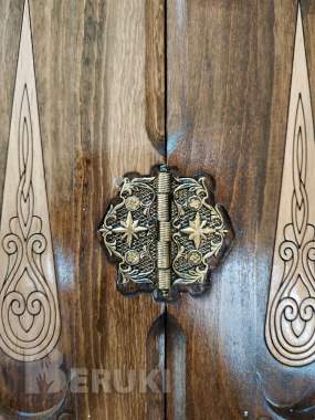 Шахматы и нарды 2в1 ручная работа 4