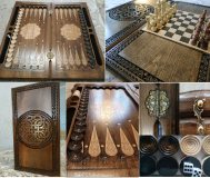 Нарды и шахматы из натурального дерева
