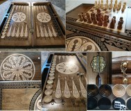 Нарды и шахматы из натурального дерева