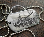 Жетон-брелок с гравировкой к 23 февраля