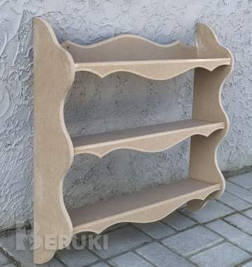 Полка прямая трёхъярусная 4