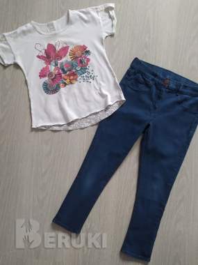 Майка 8 марта и джинсы george на 10лет/140см 0