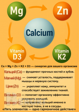 Кальций магний цинк д3 к2 90 табл. 4