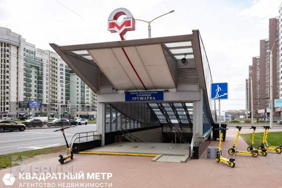 2- комнатнная квартира в шаговой доступности от метро «грушевка» 12